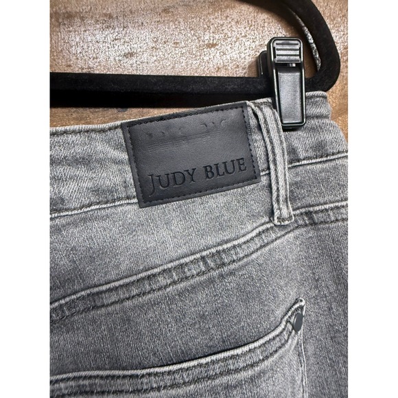 Judy Blue Womens Grey Skinny Fit Capri Jeans High Rise Button Fly 16W JB78110 GR - Picture 6 of 8